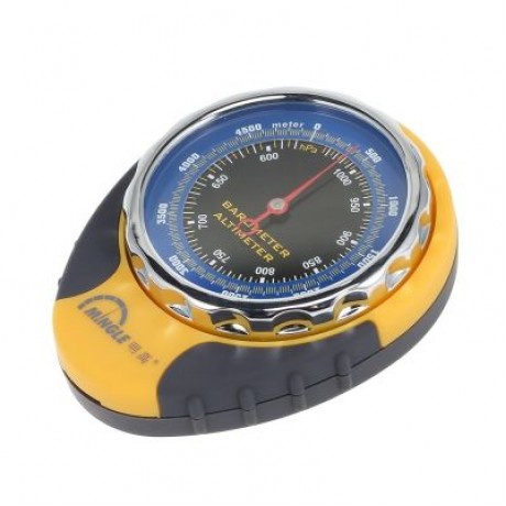 Multi-function Altimeter Barometer for Outdoor Sports (YELLOW AND BLACK)