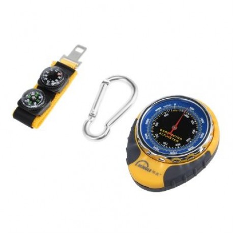 Multi-function Altimeter Barometer for Outdoor Sports (YELLOW AND BLACK)