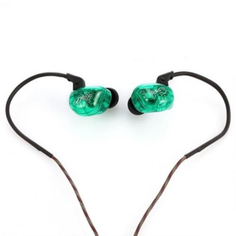 KZ ZSR HYBRID EARPHONES BALANCED ARMATURE WITH DYNAMIC IN-EAR EARBUDS (GREEN)