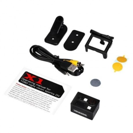 YINGCUN X1 PORTABLE 1080P NIGHT VISION SPORTS CAMERA (BLACK)