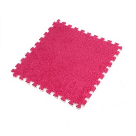 DIY Stitching Foam Carpet Mats Blanket Thicken Soft Pad (ROSE RED)