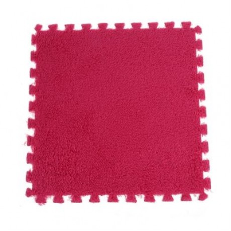 DIY Stitching Foam Carpet Mats Blanket Thicken Soft Pad (ROSE RED)