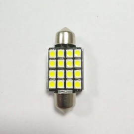 2PCS FESTOON 36MM 16LEDS 3528SMD LED CANBUS WHITE CAR INTERIOR DOME FESTOON LIGHT LAMP BUL