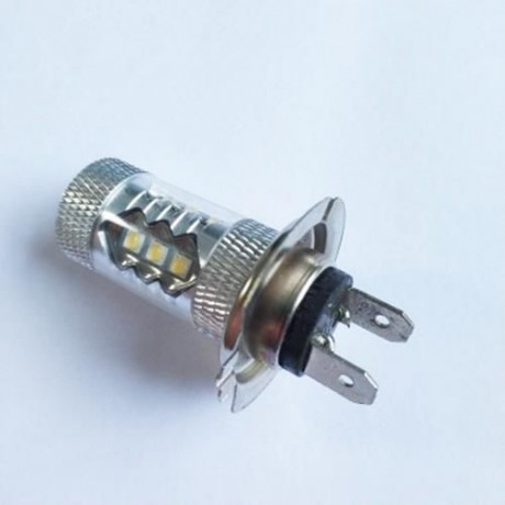 2PCS H7 16LEDS SMD 2828 80W 6500K -7000K LED FOG BULB HEADLIGHT FOR CAR DC12-24V (SILVER)