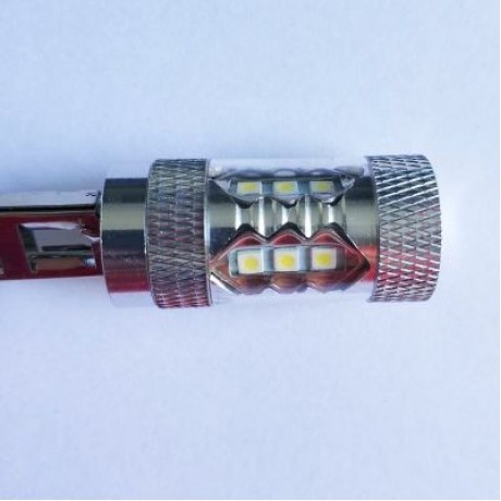 2PCS H1 16SMD 3030 80W 6500K -7000K LED Bulb for Car LED Fog Light Head Lamp DC12-24V (SIL