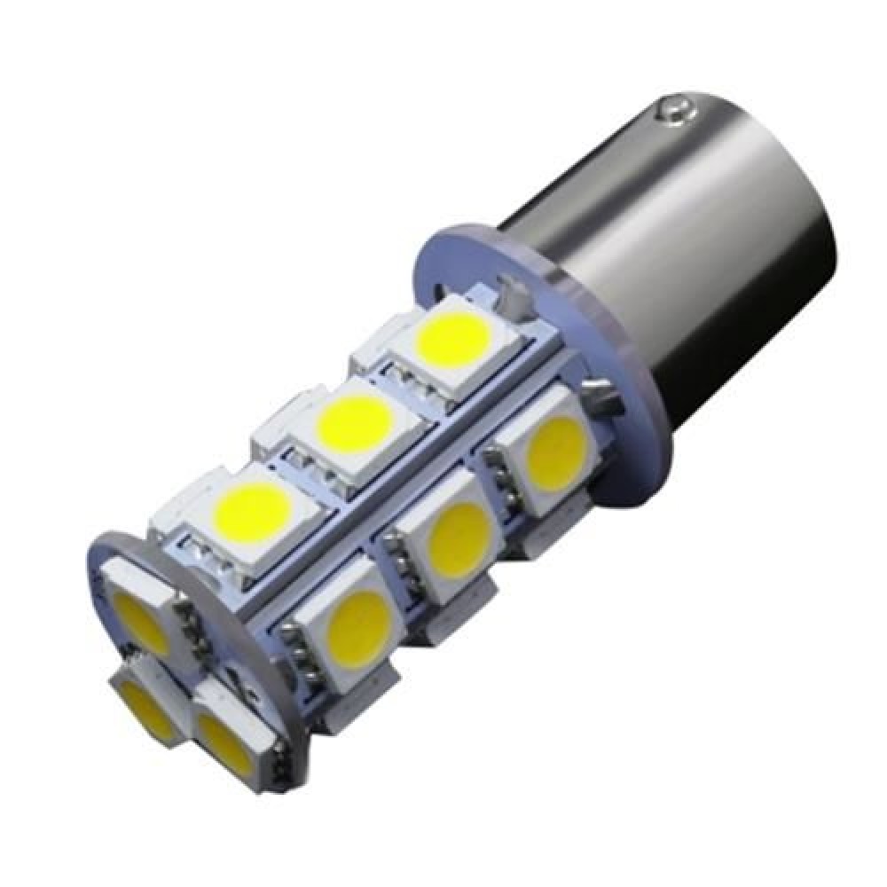 10PCS 1156 BA15S / 1141 / 1073 / 1095 BASE 18 SMD 5050 LED REPLACEMENT BULB 12V (WHITE)