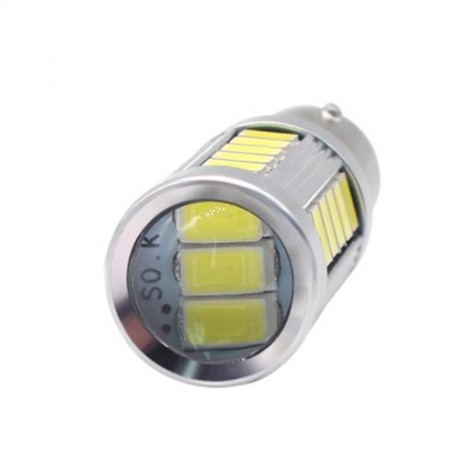 2PCS LED BA15S P21W 1156 DRL DAYTIME LIGHT BLANCO WHITE BULB 33-SMD 5630 5730 12V (WHITE)