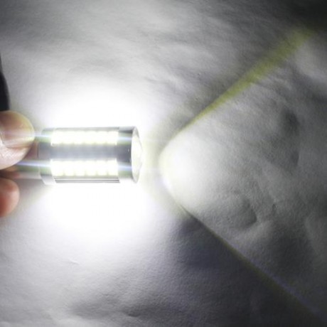 2PCS LED BA15S P21W 1156 DRL DAYTIME LIGHT BLANCO WHITE BULB 33-SMD 5630 5730 12V (WHITE)