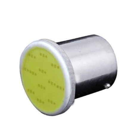 10PCS SUPER WHITE 1156 COB LED BULBS BA15S 12 CHIPS TURN SIGNAL/BRAKE/TAIL LIGHT (WHITE)