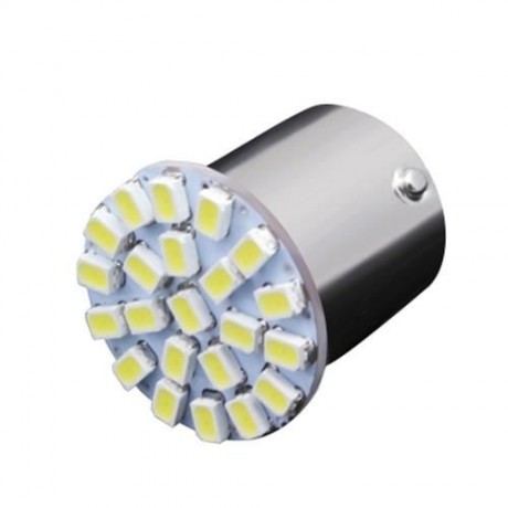 10PCS BA15S 1156 382 P21W WHITE 22SMD LED CAR REVERSE TAIL BRAKE SIGNAL LIGHT BULB (WHITE)