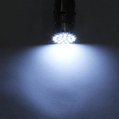 10PCS BA15S 1156 382 P21W WHITE 22SMD LED CAR REVERSE TAIL BRAKE SIGNAL LIGHT BULB (WHITE)