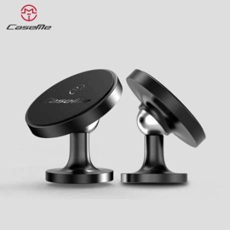 CASEME ADJUSTABLE 360 DEGREE ROTATION UNIVERSAL STRONG MAGNETIC ROUND CAR HOLDER FOR MOBIL