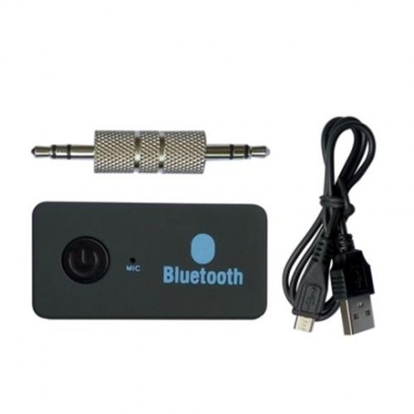 BLUETOOTH RECEIVER PORTABLE BLUETOOTH 4.1 CAR ADAPTER BLUETOOTH CAR AUX ADAPTER (BLACK)