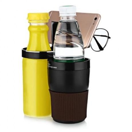 AUTO UNIVERSAL MULTIFUNCTIONAL HOLDER CUP PHONE SUNGLASSES (BLACK)