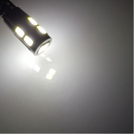 Sencart T10 W5W 10SMD 5630 Canbus LED White Light Car Turn Signal Corner Parking Lamp (DC 