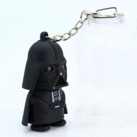 STAR WARS KEYRING LIGHT BLACK DARTH VADER PENDANT LED KEYCHAIN FOR MAN GIFT (BLACK)