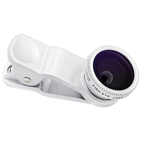 Universal 3 in 1 Wide Angle Macro Fisheye Mobile Phone Lenses Kit with Clip Fish Eye Lens 
