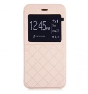 COVER CASE WITH STAND AND VIEW WINDOW FOR IPHONE 6 BLACK (CHAMPAGNE GOLD)