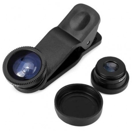 Minismile 3-in-1 Fisheye and Wide Angle and Macro Phone Camera Lens Kit for iPhone X / 8 P