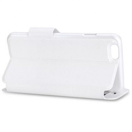 PLASTIC AND ARTIFICIAL LEATHER STRIPE PATTERN COVER CASE WITH STAND AND VIEW WINDOW FOR IP