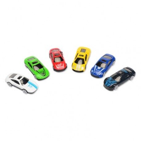 Portable Large Container Truck Kids Alloy Trailer with 6 Cars (BLUE)