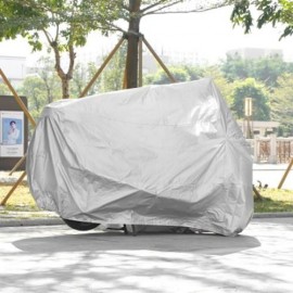 LEISE OUTDOOR 210D OXFORD FABRIC OUTDOOR MOTORCYCLE COVER (SILVER)