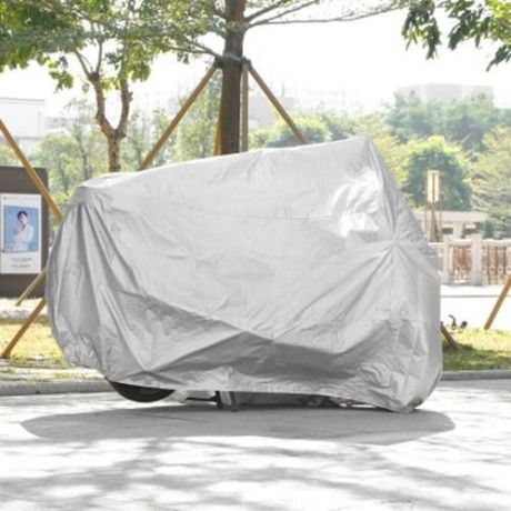 LEISE OUTDOOR 210D OXFORD FABRIC OUTDOOR MOTORCYCLE COVER (SILVER)
