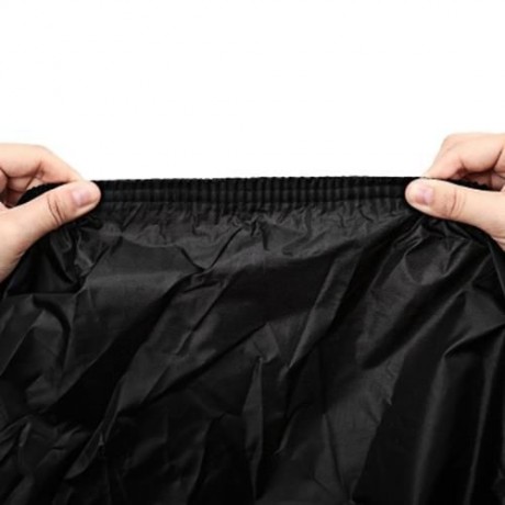 LEISE OUTDOOR 190T POLYESTER TAFFETA MOTORCYCLE COVER (BLACK)