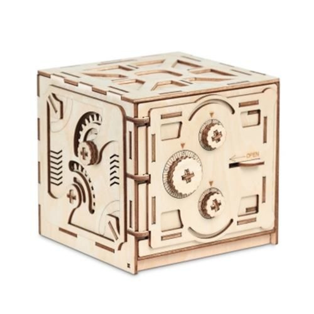 WOODEN MECHANICAL MODEL 3D PUZZLE PASSWORD LOCKER (WOOD)
