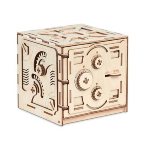 WOODEN MECHANICAL MODEL 3D PUZZLE PASSWORD LOCKER (WOOD)