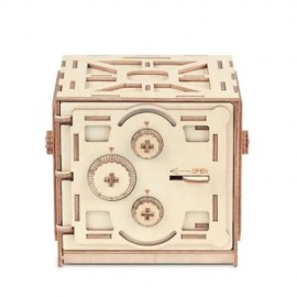 WOODEN MECHANICAL MODEL 3D PUZZLE PASSWORD LOCKER (WOOD)