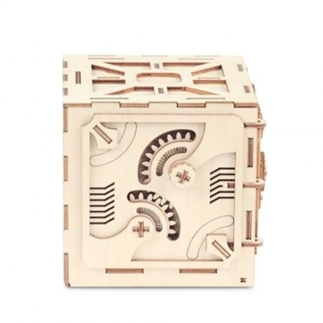 WOODEN MECHANICAL MODEL 3D PUZZLE PASSWORD LOCKER (WOOD)