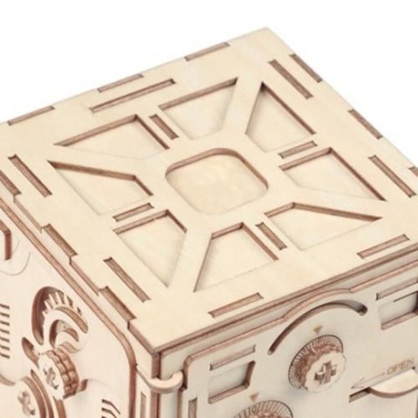 WOODEN MECHANICAL MODEL 3D PUZZLE PASSWORD LOCKER (WOOD)