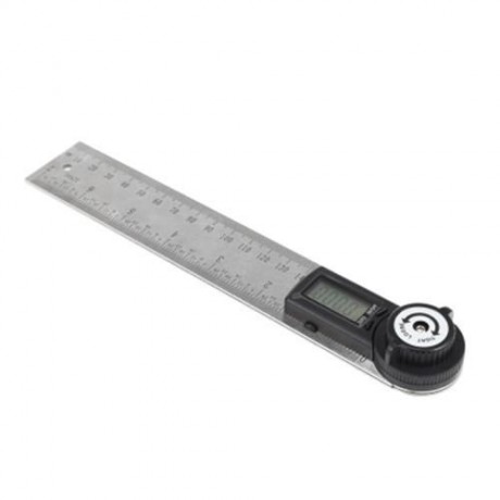 STAINLESS STEEL DIGITAL DISPLAY ANGLE RULER (GRAY)
