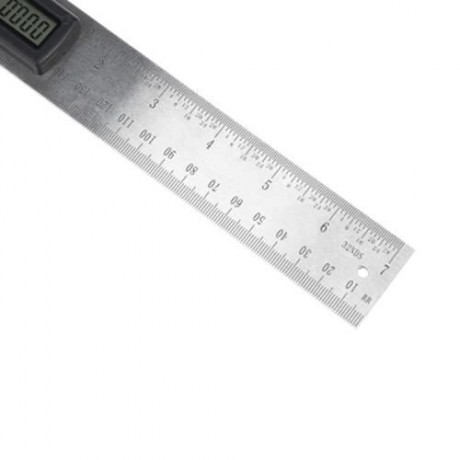 STAINLESS STEEL DIGITAL DISPLAY ANGLE RULER (GRAY)
