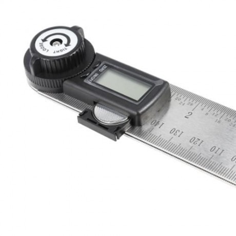 STAINLESS STEEL DIGITAL DISPLAY ANGLE RULER (GRAY)