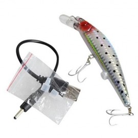 FISHING BAIT RECHARGEABLE TWITCHING LURES WITH USB RECHARGING CORDS (COLORMIX)