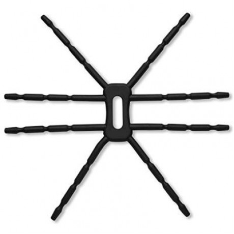 Multi-Function Portable Spider Flexible Grip Holder for Smartphones and Tablets (BLACK)