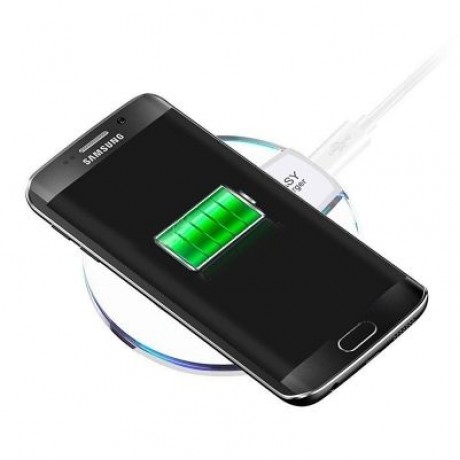 Minismile K9 Crystal Style Ultra-thin Qi Standard Wireless Charger Pad Adapter with Type-C