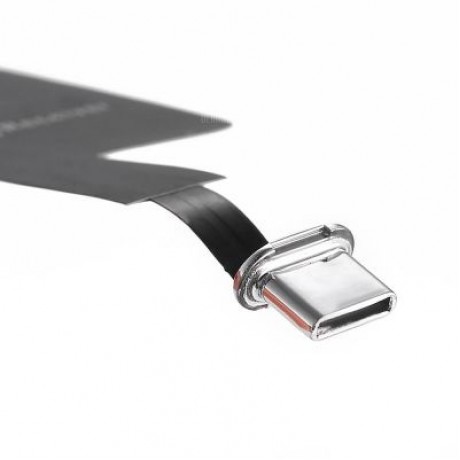 Minismile K9 Crystal Style Ultra-thin Qi Standard Wireless Charger Pad Adapter with Type-C