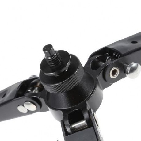 Three Feet Support Stand Carbon Fiber Tripod Monopod (BLACK)