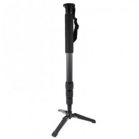 Three Feet Support Stand Carbon Fiber Tripod Monopod (BLACK)