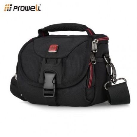 PROWELL DC21791C Nylon Camera Shoulder Travel Bag (BLACK)