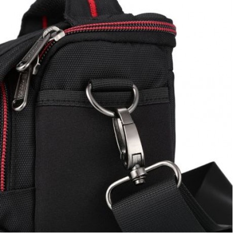 PROWELL DC21791C Nylon Camera Shoulder Travel Bag (BLACK)