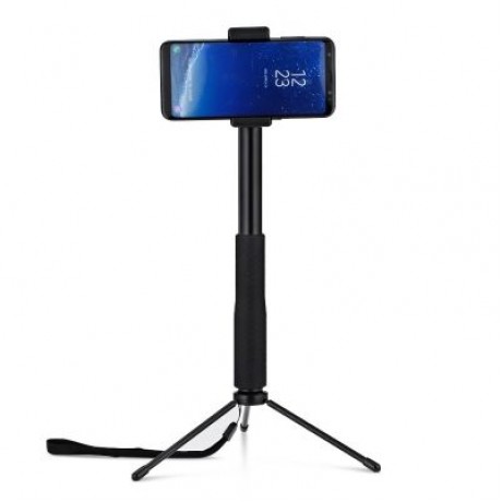 LEDISTAR LDX - 801 Multifunctional Aluminum Alloy Selfie Stick (BLACK)
