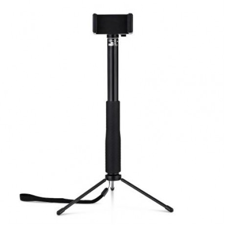 LEDISTAR LDX - 801 Multifunctional Aluminum Alloy Selfie Stick (BLACK)