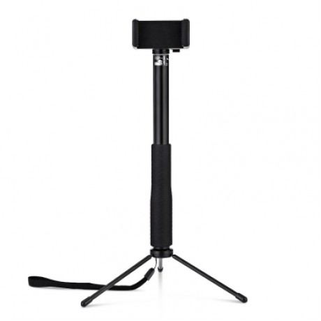 LEDISTAR LDX - 801 Multifunctional Aluminum Alloy Selfie Stick (BLACK)