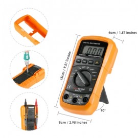 PEAKMETER MS8233D Multimeter with Backlit LCD Display (MANDARIN)