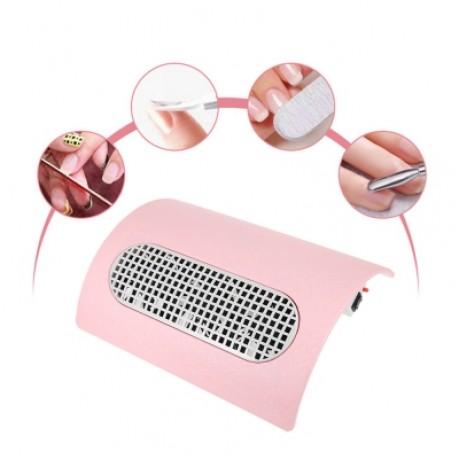 SF - 17 3 Fans Nail Dust Collector Manicure Machine (PINK)