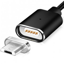 Cwxuan Micro USB Detachable Magnetic Adhesion Braided Data Sync Charging Cable (100cm) (BL